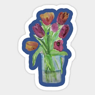 Cup of Tulips Sticker